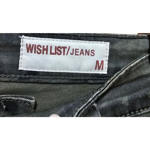 Camo Print Distressed Skinny Jeans With Raw Hem - Medium Size - Wishlist - Picture 6 of 14